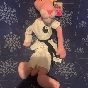 Pink Panther Plush Toy with Yin Yang Outfit
